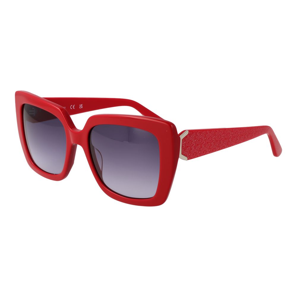 Ochelari de soare Guess roșii pentru femei