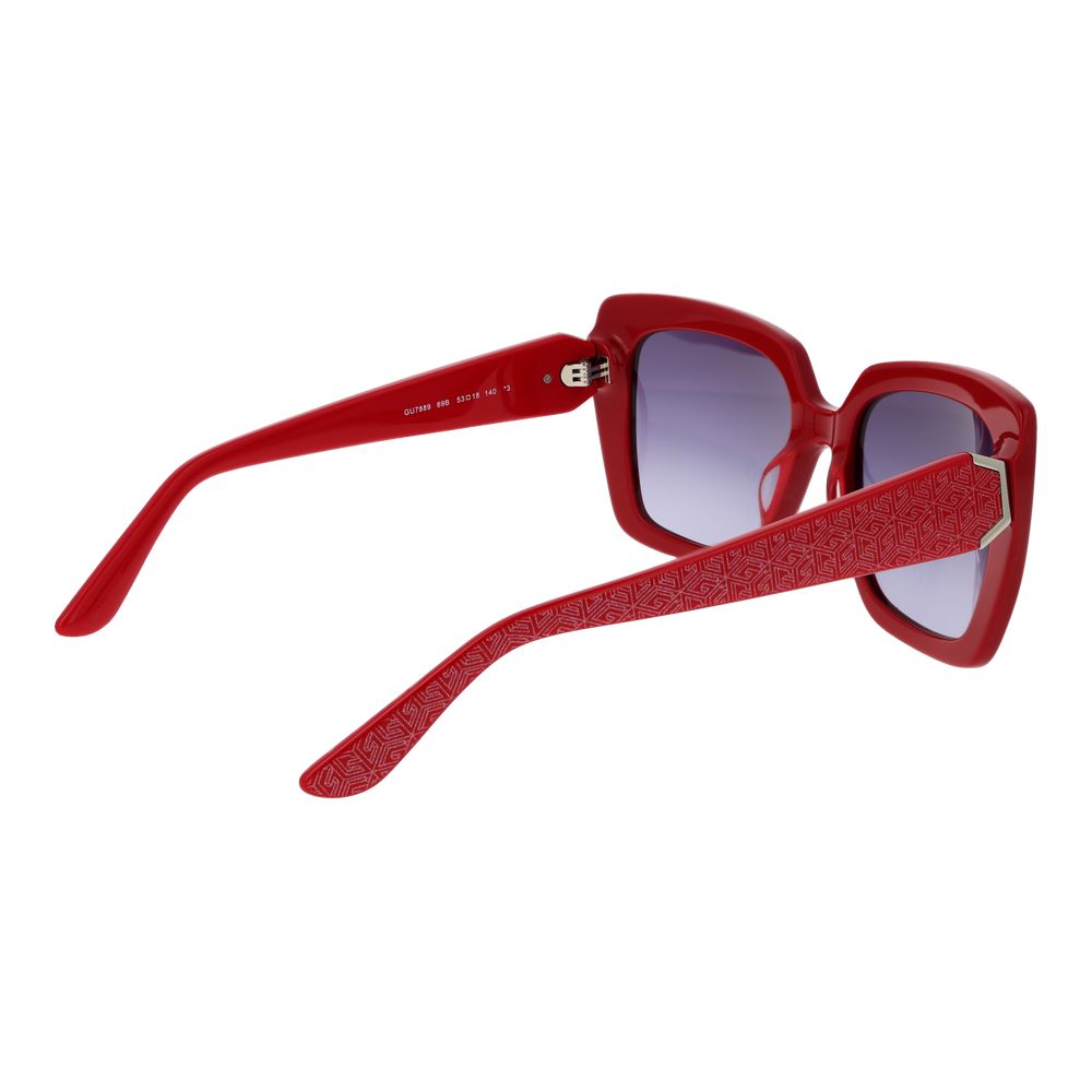 Ochelari de soare Guess roșii pentru femei