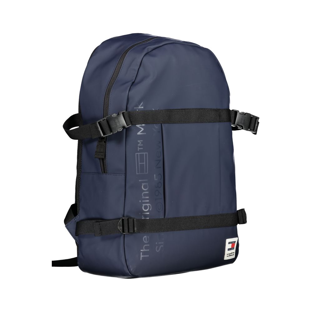 Rucsac Tommy Hilfiger albastru din polietilenă