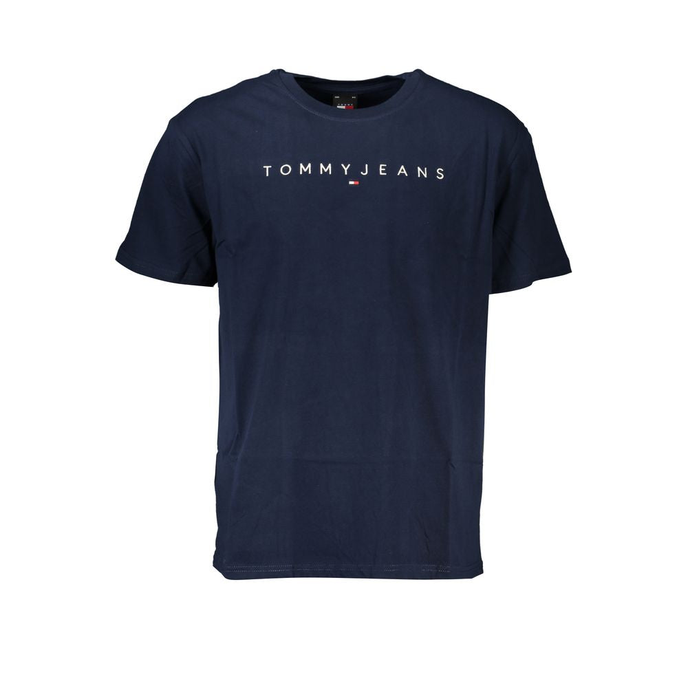 Tricou albastru din bumbac Tommy Hilfiger