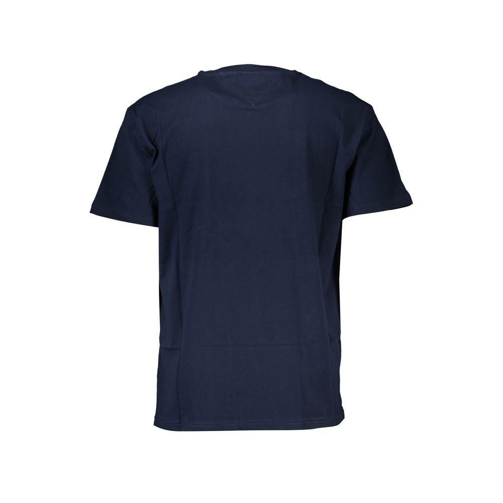 Tricou albastru din bumbac Tommy Hilfiger