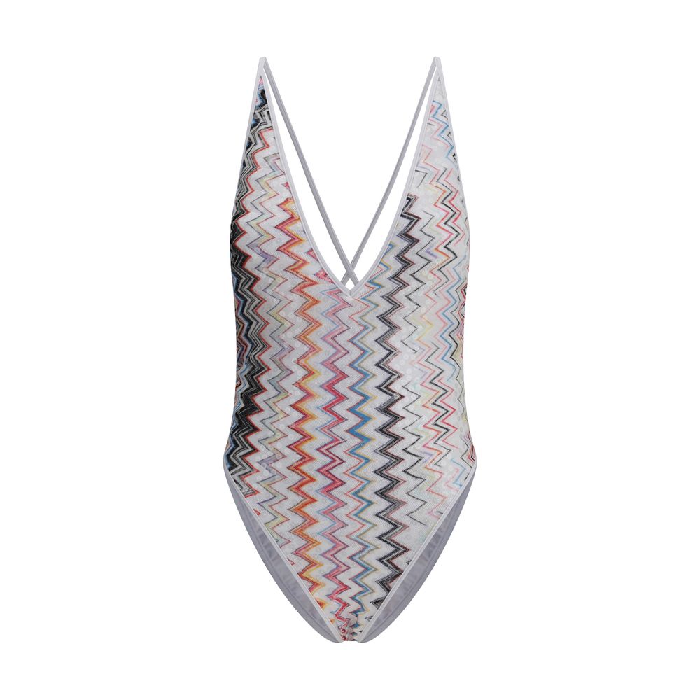 Missoni Iconic Zickzack-Badeanzug