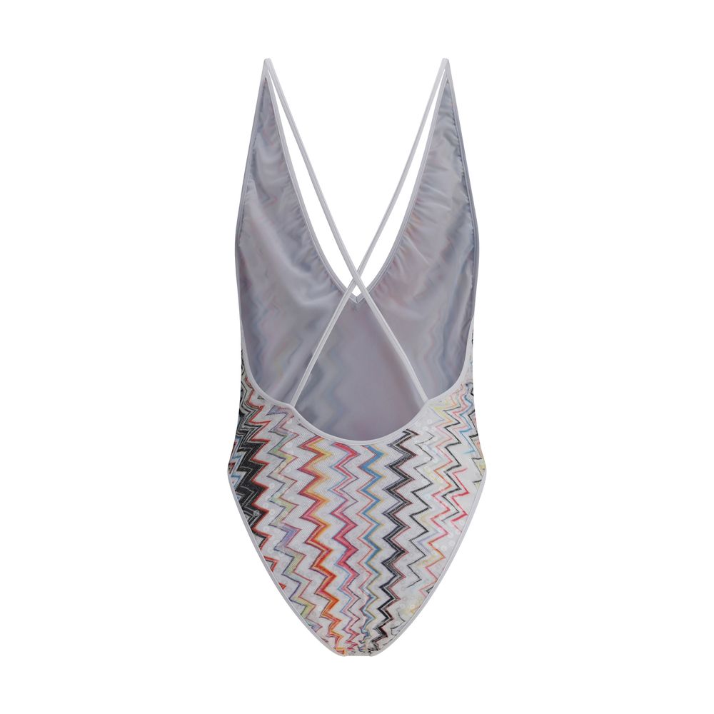 Missoni Iconic Zickzack-Badeanzug