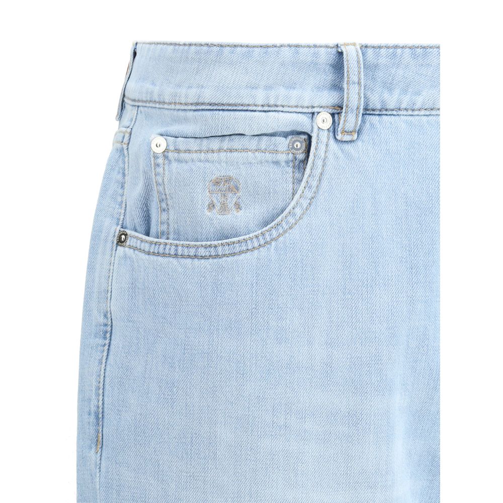 Gerade Jeans von Brunello Cucinelli