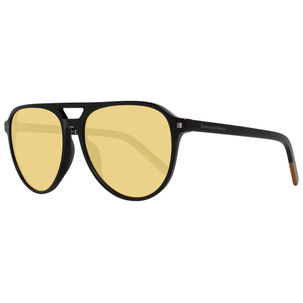 Ermenegildo Zegna – Schwarze Sonnenbrille für Herren