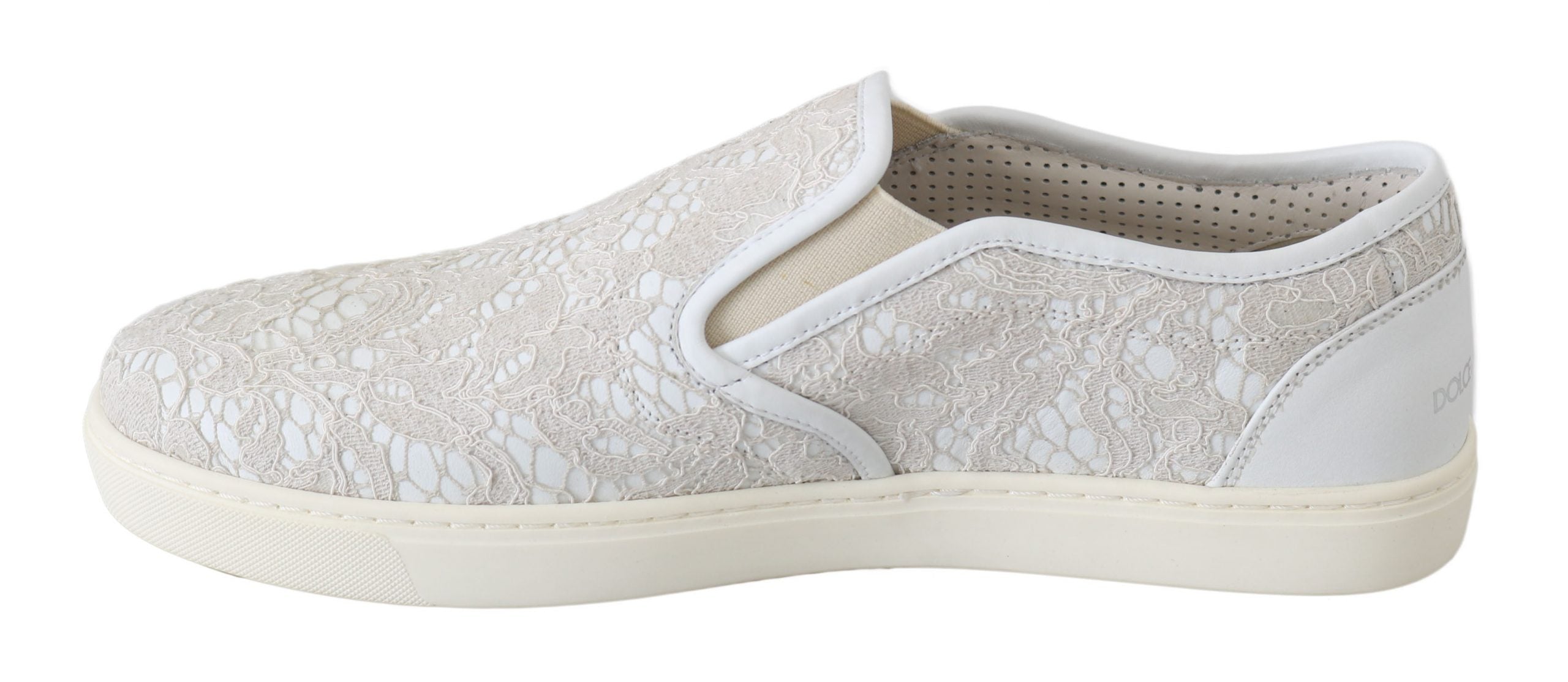 Mocasini eleganți Dolce &amp; Gabbana Off White pentru femei