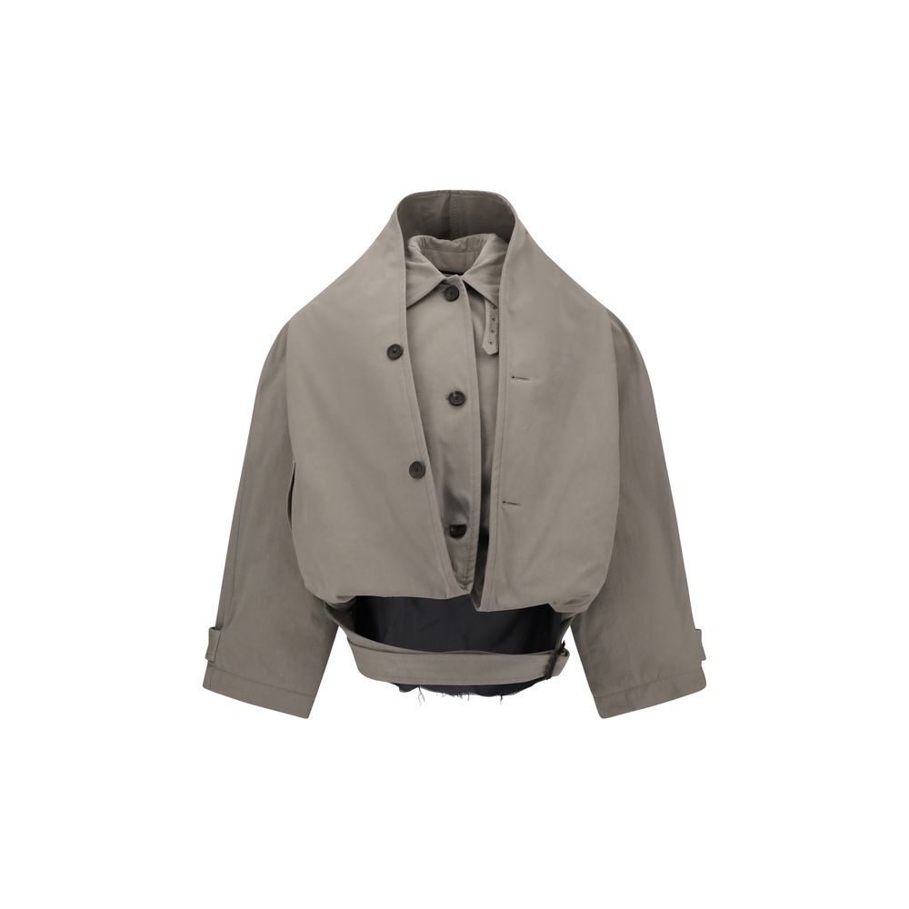 Trench cu glugă inversată Balenciaga
