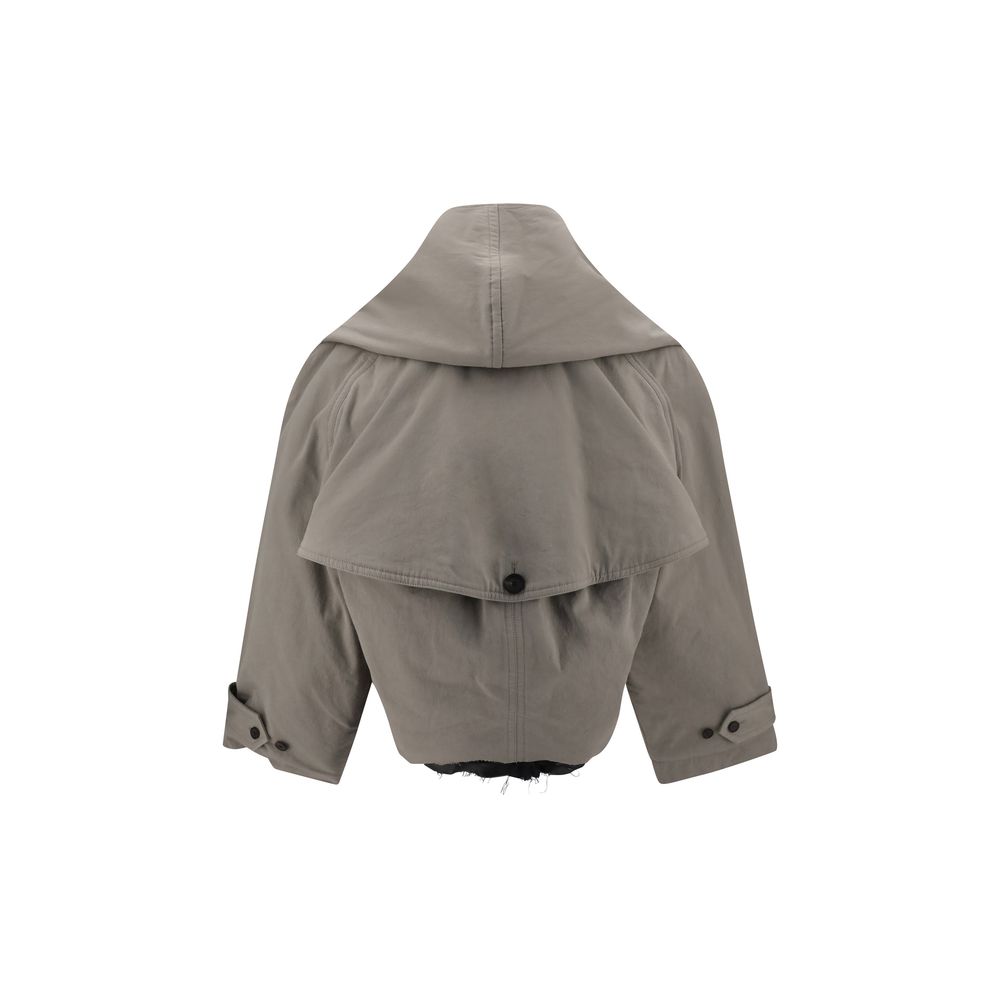 Trench cu glugă inversată Balenciaga