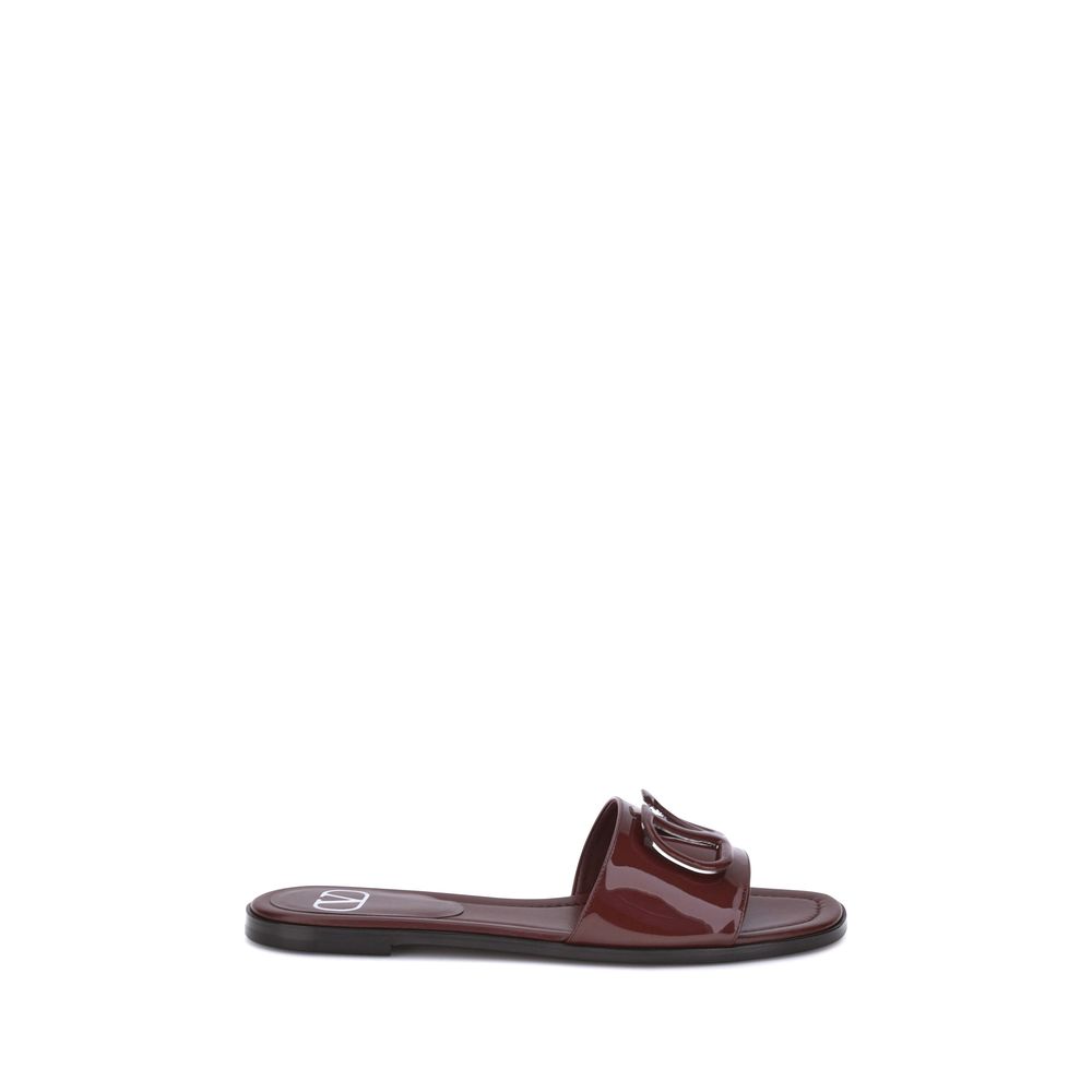 Valentino Garavani VLogo Slide-Sandalen aus Lackleder