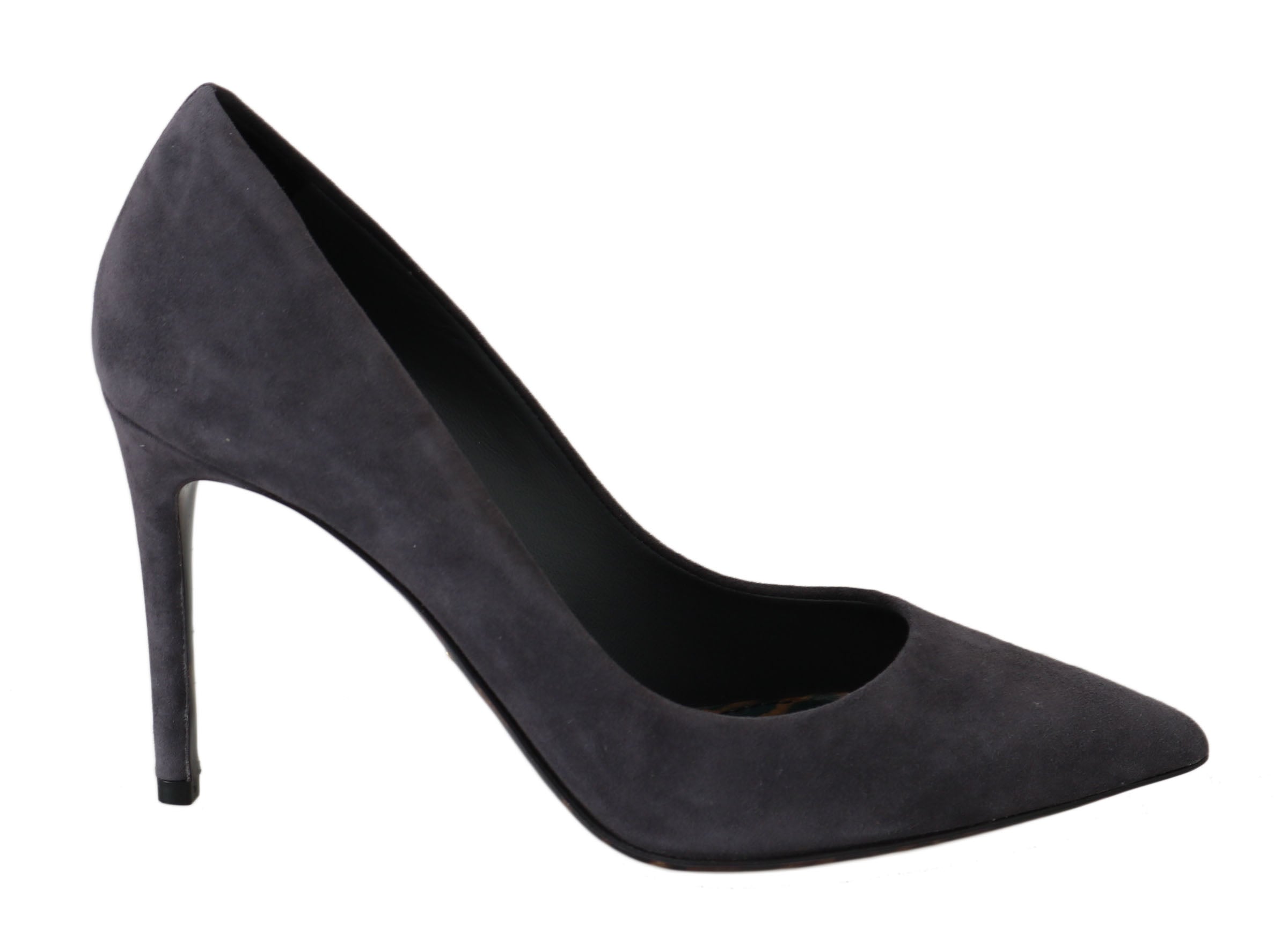 Dolce &amp; Gabbana Elegante graue Wildleder-Stiletto-Pumps