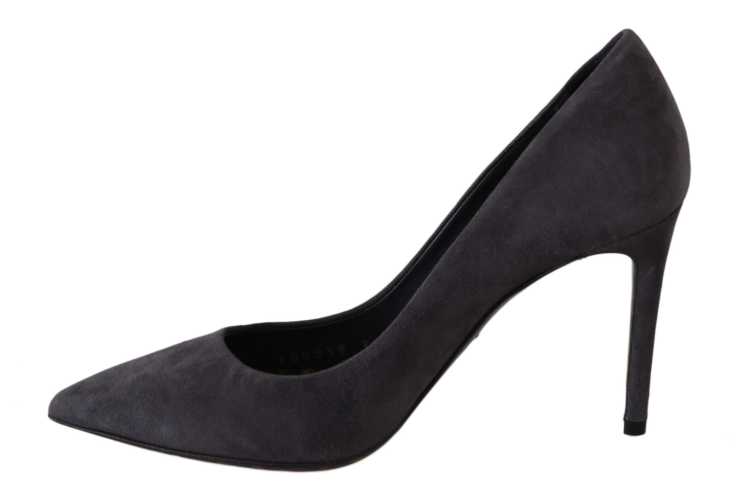 Dolce &amp; Gabbana Elegante graue Wildleder-Stiletto-Pumps
