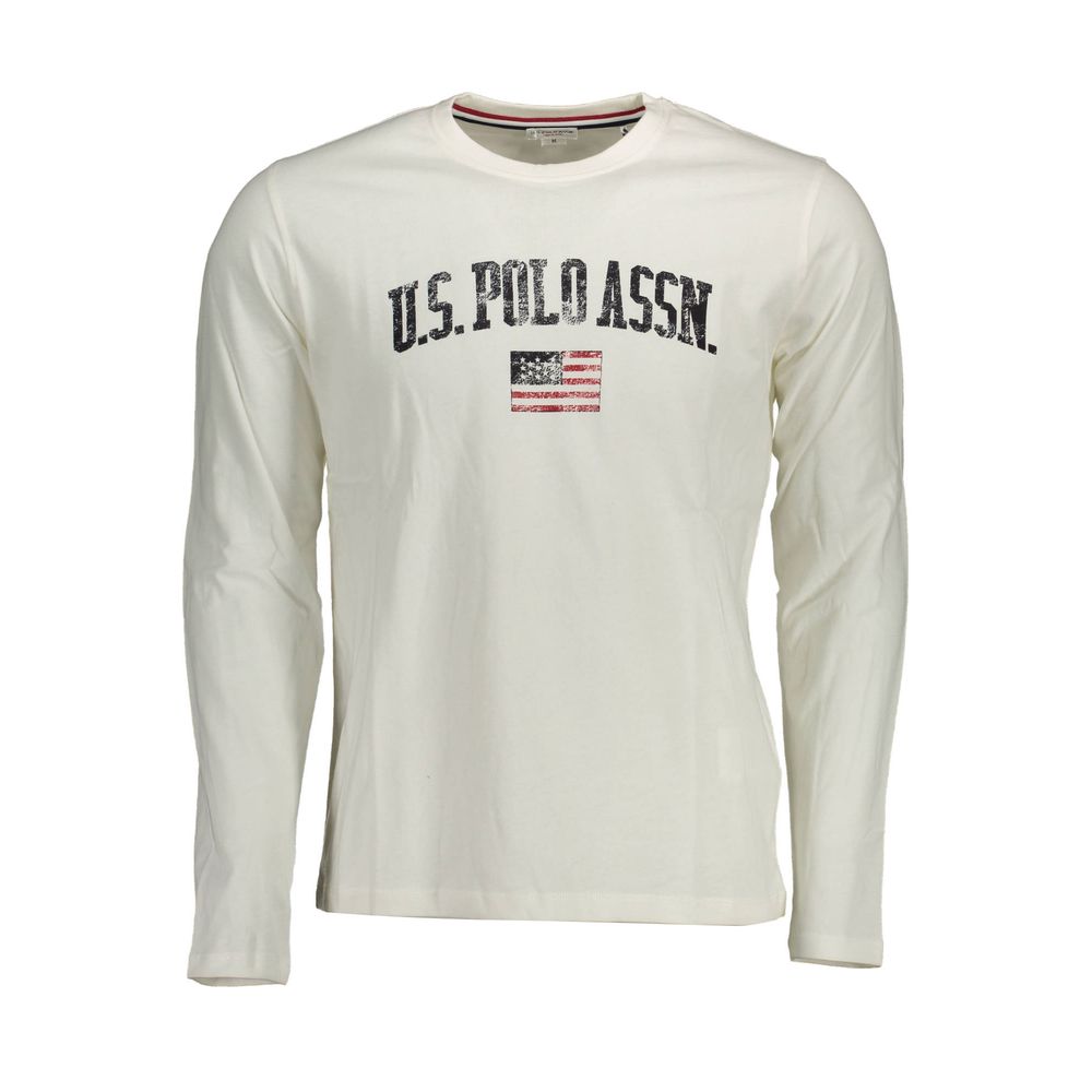 Tricou alb din bumbac US POLO ASSN.