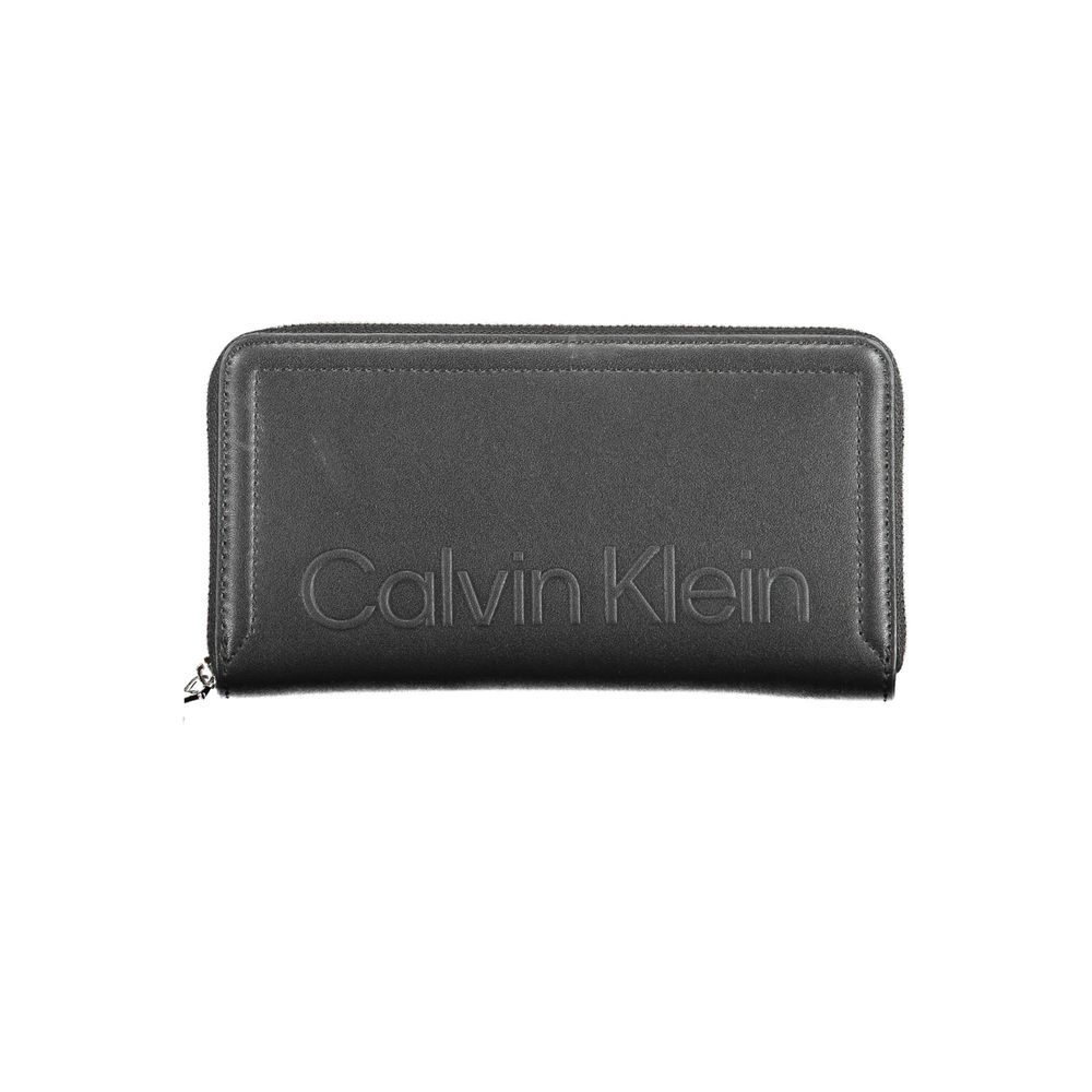 Portofel Calvin Klein negru din polietilenă