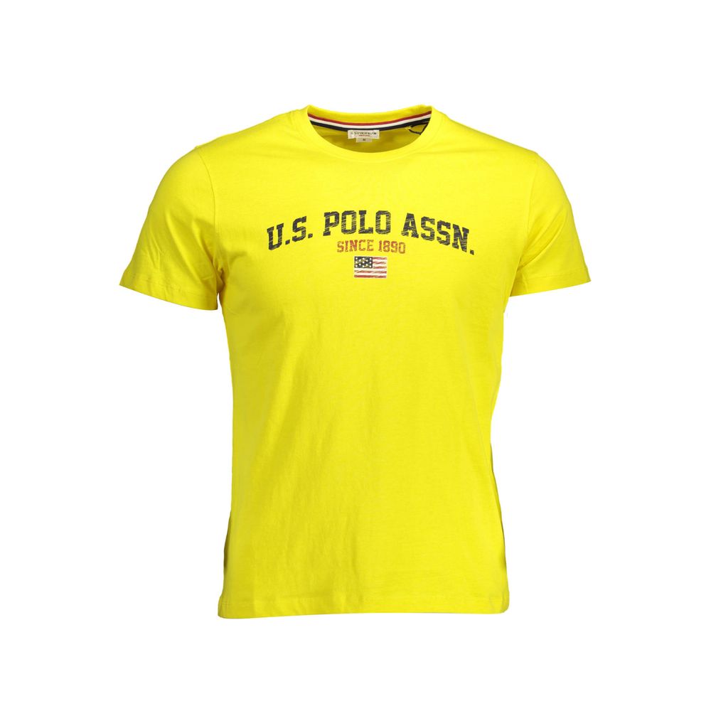 Tricou galben din bumbac US POLO ASSN.