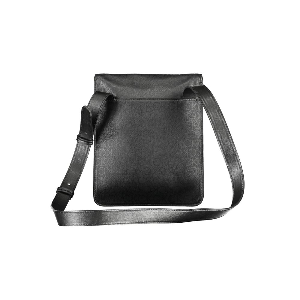 Geantă de umăr Calvin Klein neagră din poliester