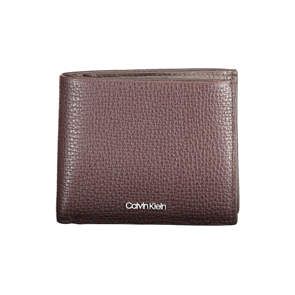 Portofel din piele maro Calvin Klein