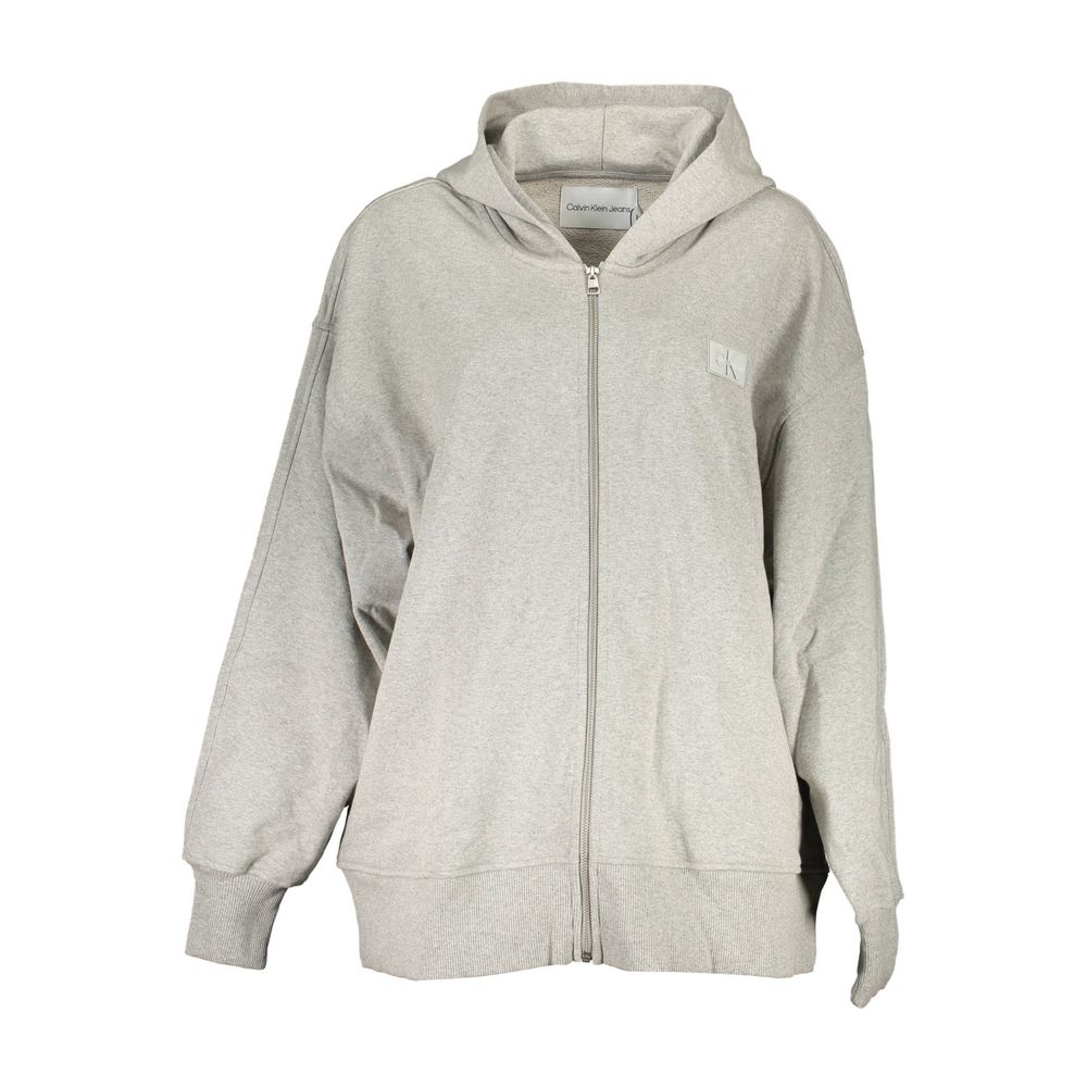 Calvin Klein Grauer Baumwollpullover für Damen