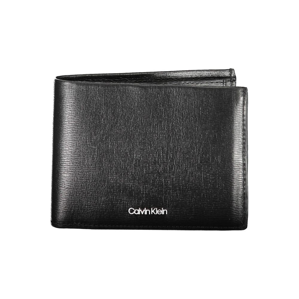 Portofel din piele neagră Calvin Klein