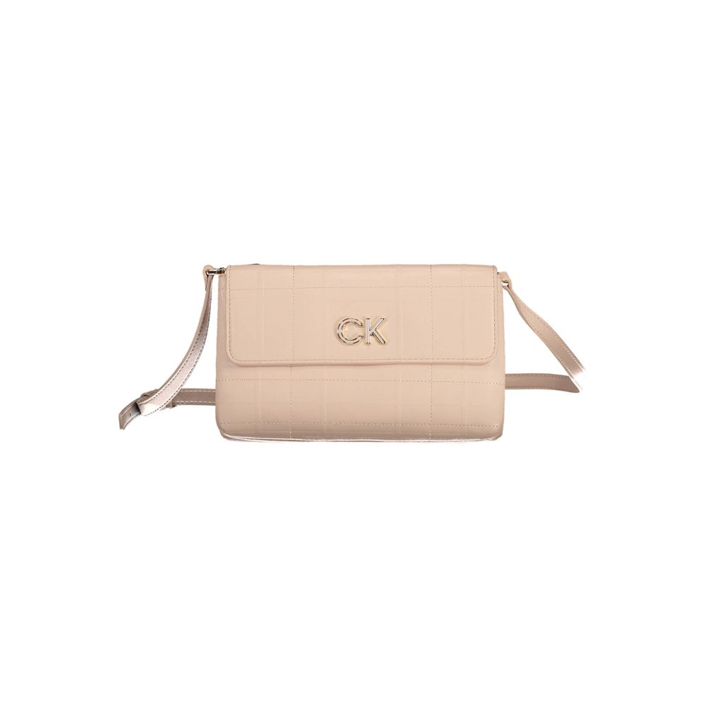 Geantă de mână Calvin Klein roz din poliester