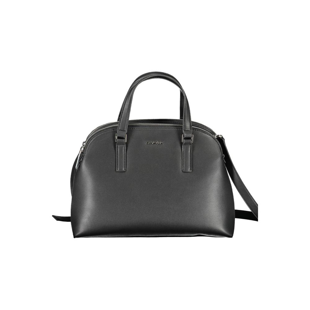 Geantă de mână Calvin Klein neagră din poliester