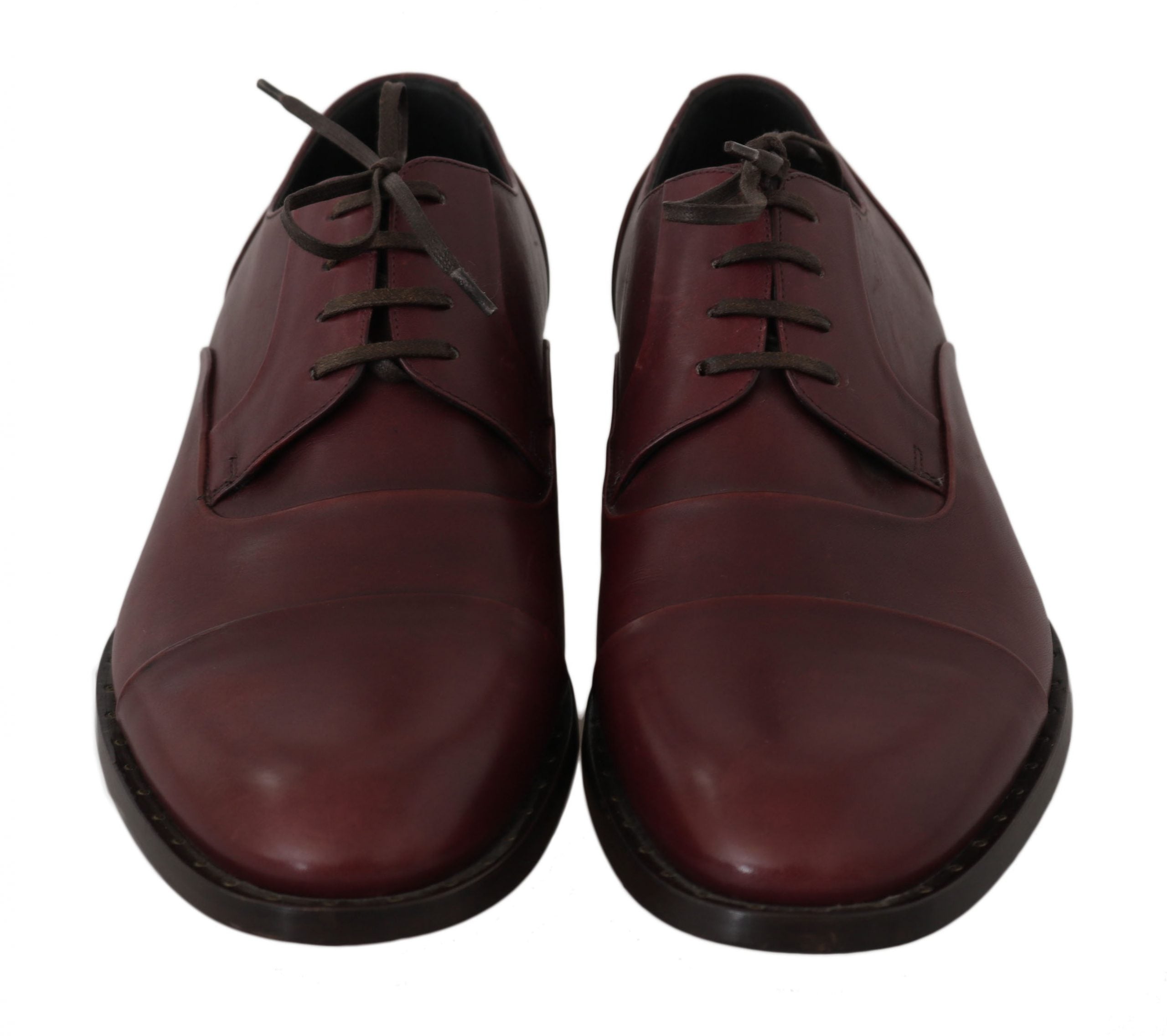 Dolce &amp; Gabbana Elegante Abendschuhe aus bordeauxrotem Leder