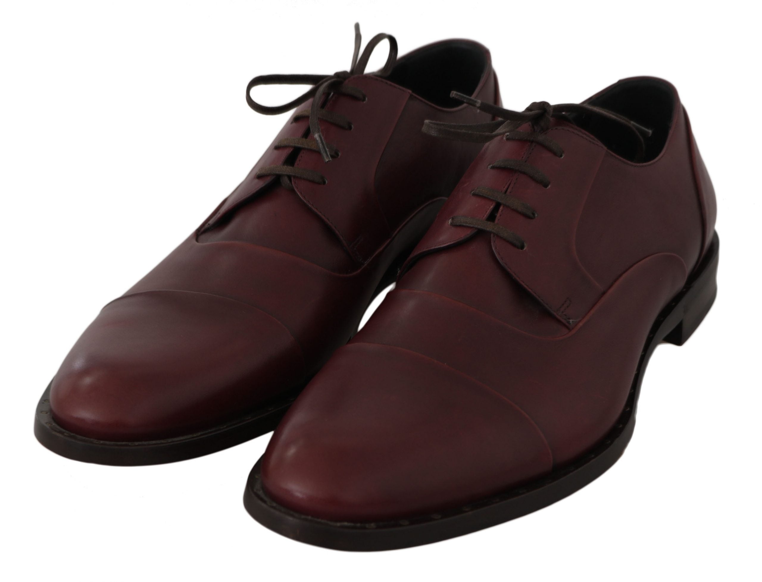 Pantofi eleganți Dolce &amp; Gabbana din piele Bordeaux