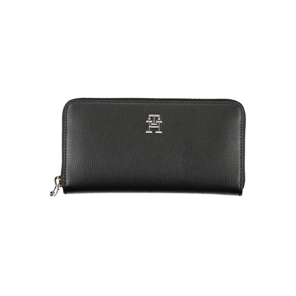Portofel negru din poliester Tommy Hilfiger