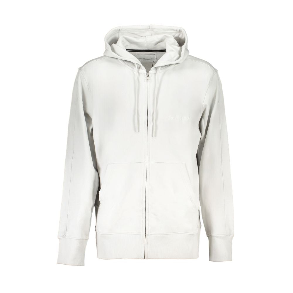 Grauer Baumwollpullover von Calvin Klein