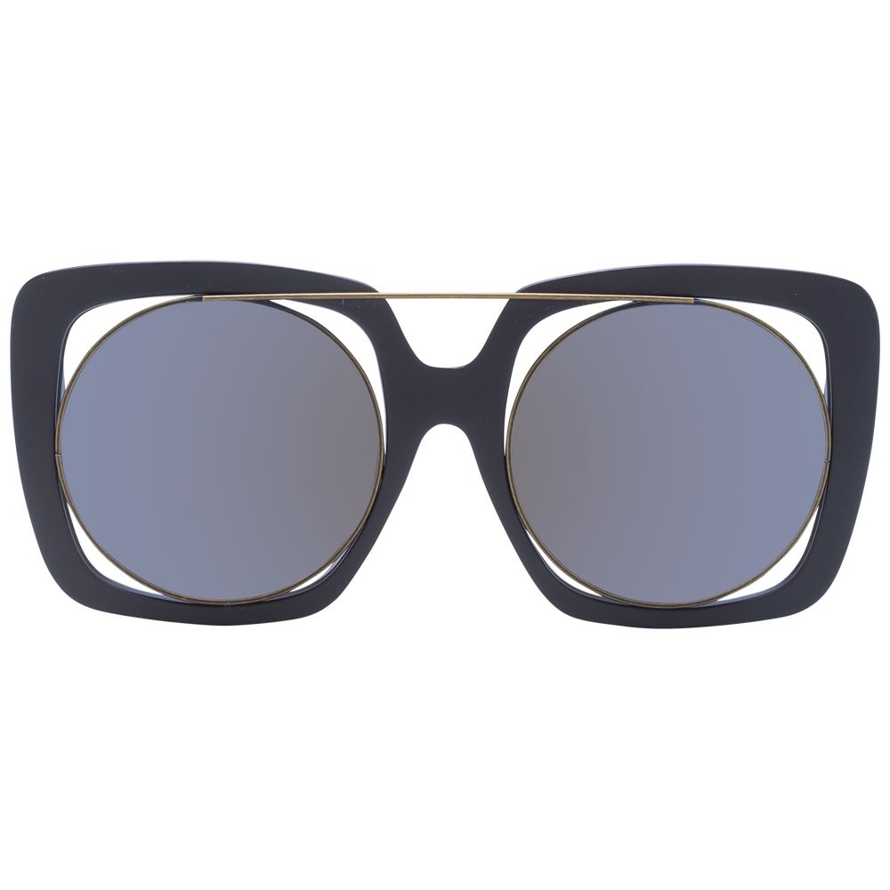 Yohji Yamamoto Braune Unisex-Sonnenbrille