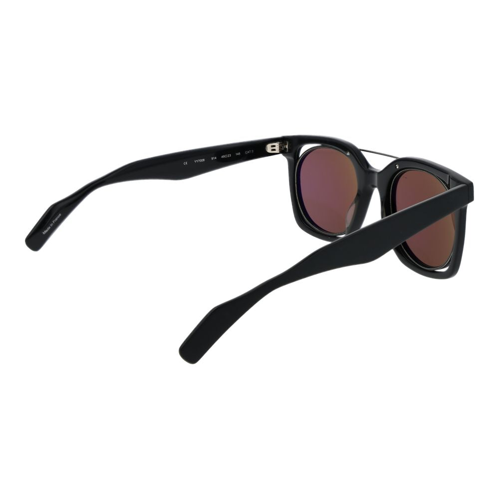 Yohji Yamamoto Graue Unisex-Sonnenbrille