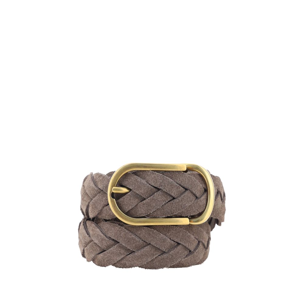 Curea din piele Brunello Cucinelli cu design împletit
