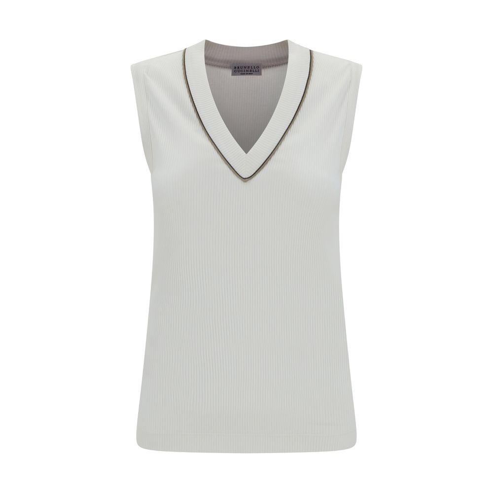 Brunello Cucinelli Geripptes Top