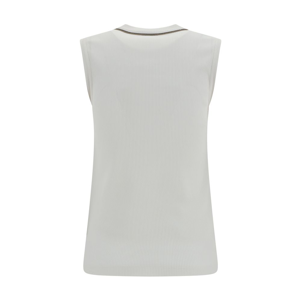 Brunello Cucinelli Geripptes Top