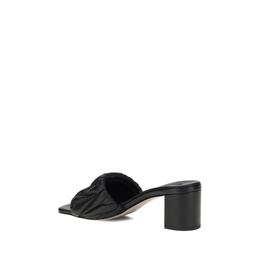 Sandale cu logo Miu Miu
