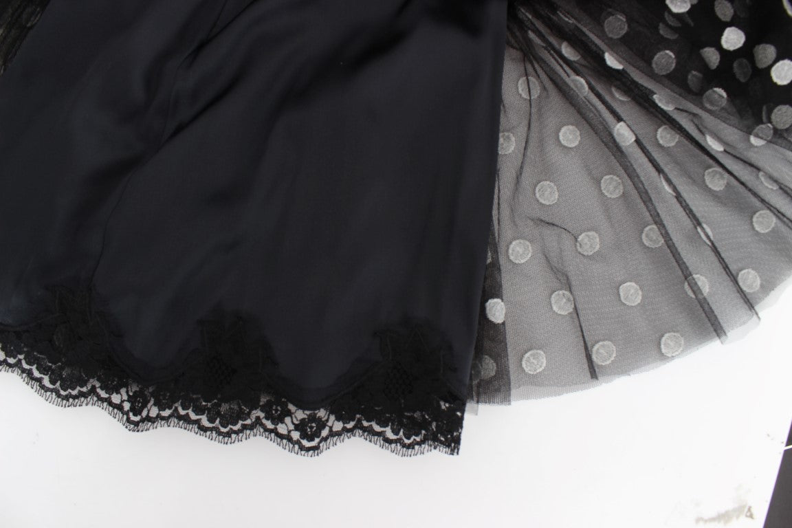 Rochie elegantă cu buline și volane Dolce &amp; Gabbana