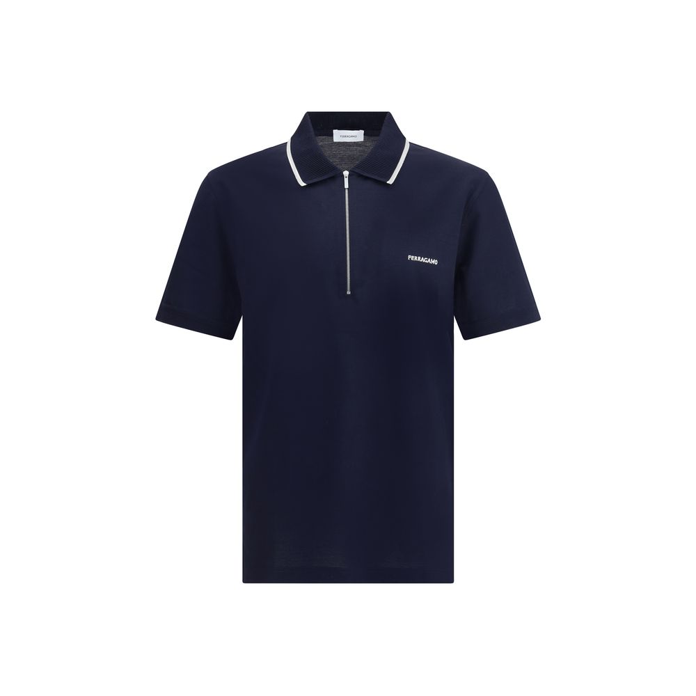 Ferragamo Poloshirt mit Reißverschluss