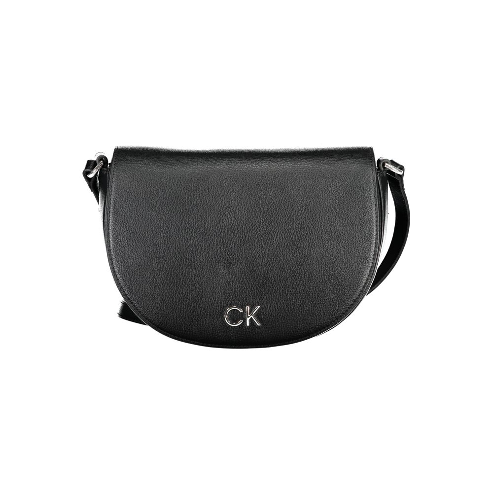 Geantă de mână Calvin Klein neagră din polietilenă
