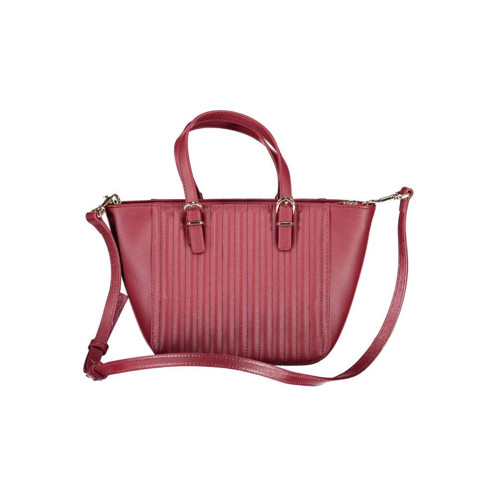 Geantă de mână Tommy Hilfiger roșie din polietilenă