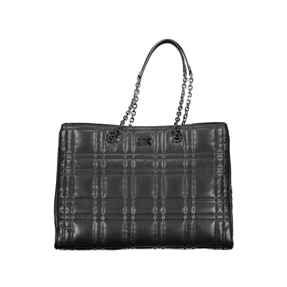 Geantă de mână Calvin Klein neagră din poliester