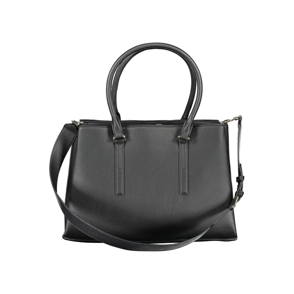 Geantă de mână Calvin Klein neagră din poliester