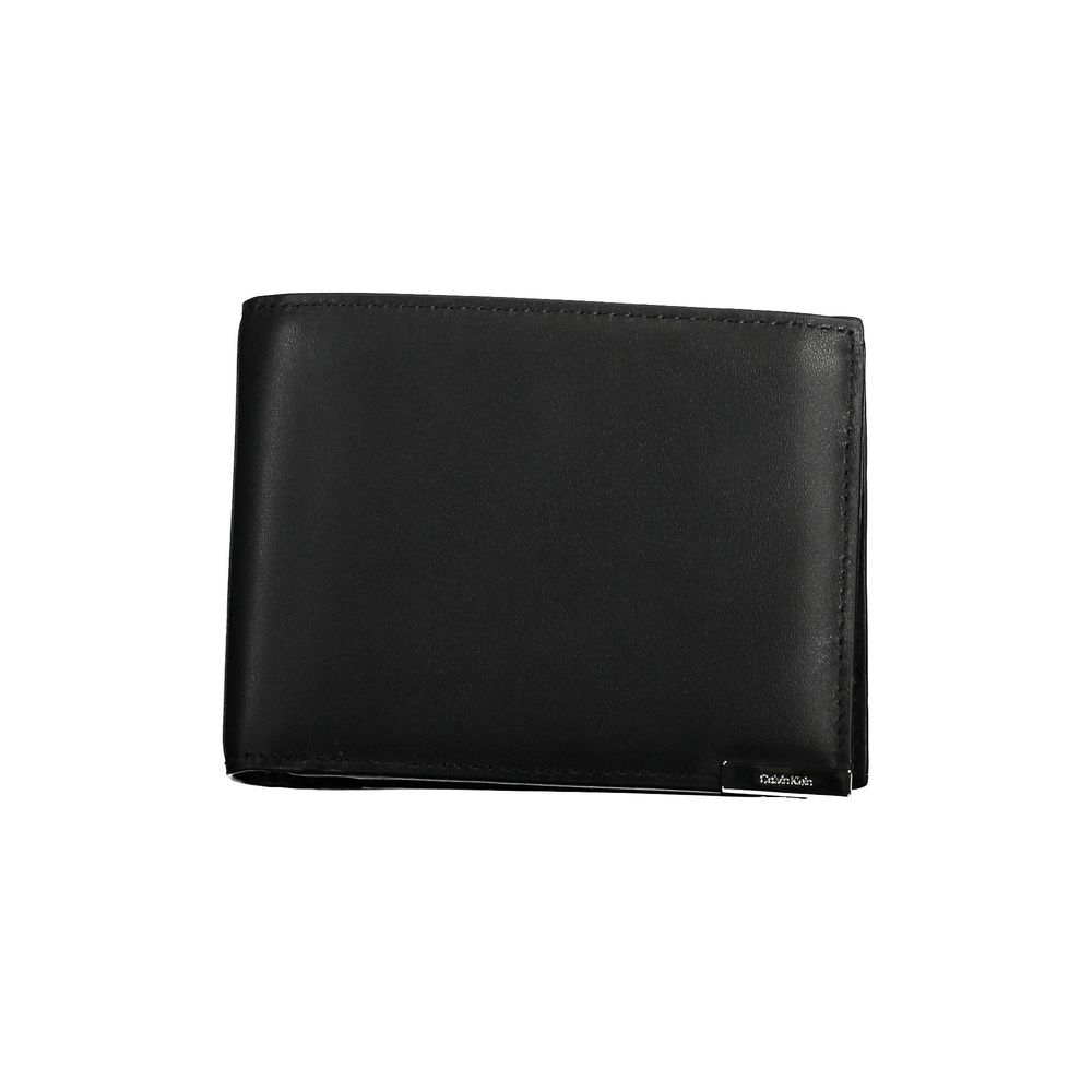 Portofel din piele neagră Calvin Klein