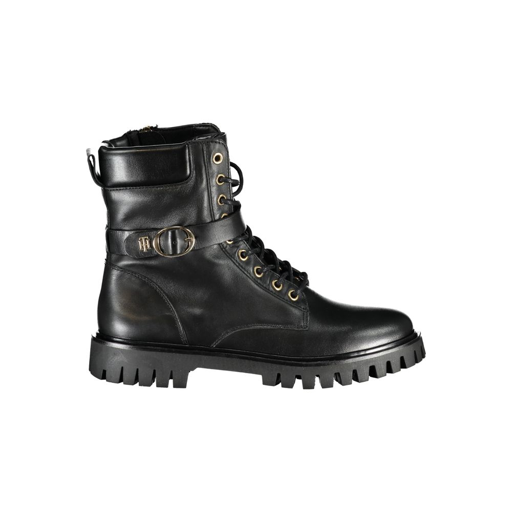 Tommy Hilfiger – Schwarze Polyesterstiefel