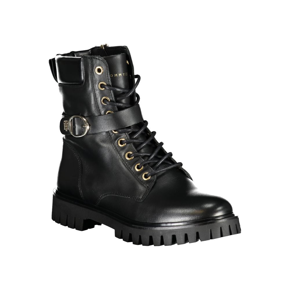Tommy Hilfiger – Schwarze Polyesterstiefel