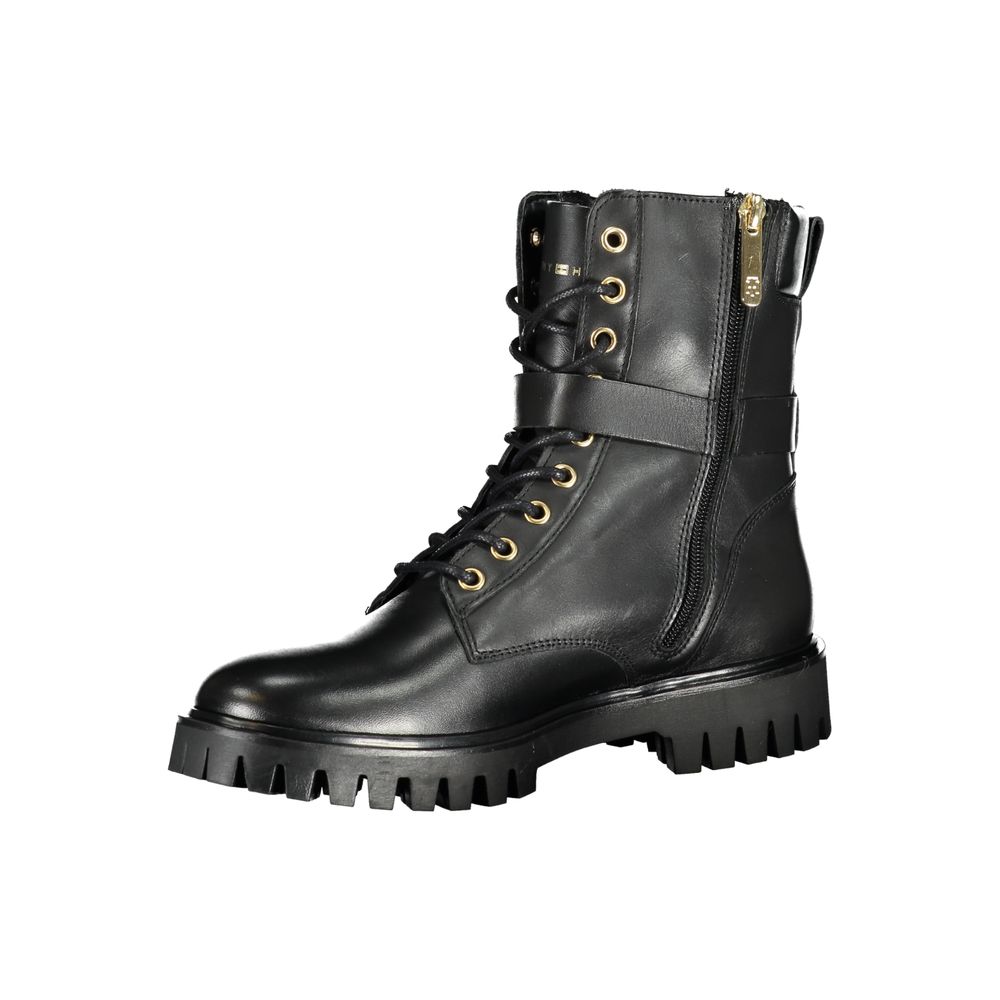 Tommy Hilfiger – Schwarze Polyesterstiefel