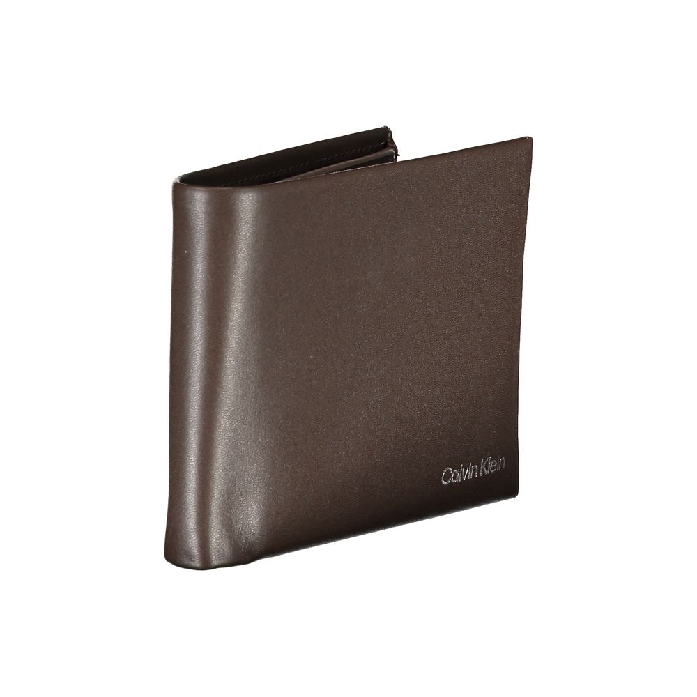 Calvin Klein Braune Lederbrieftasche