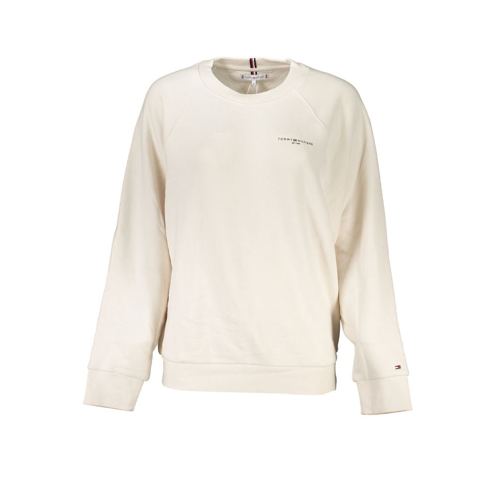 Beigefarbener Baumwollpullover von Tommy Hilfiger