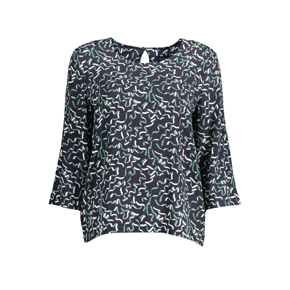 Gant Blauer Viskosepullover