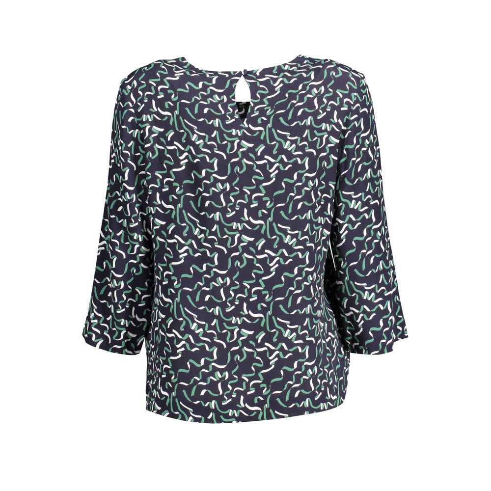 Gant Blauer Viskosepullover