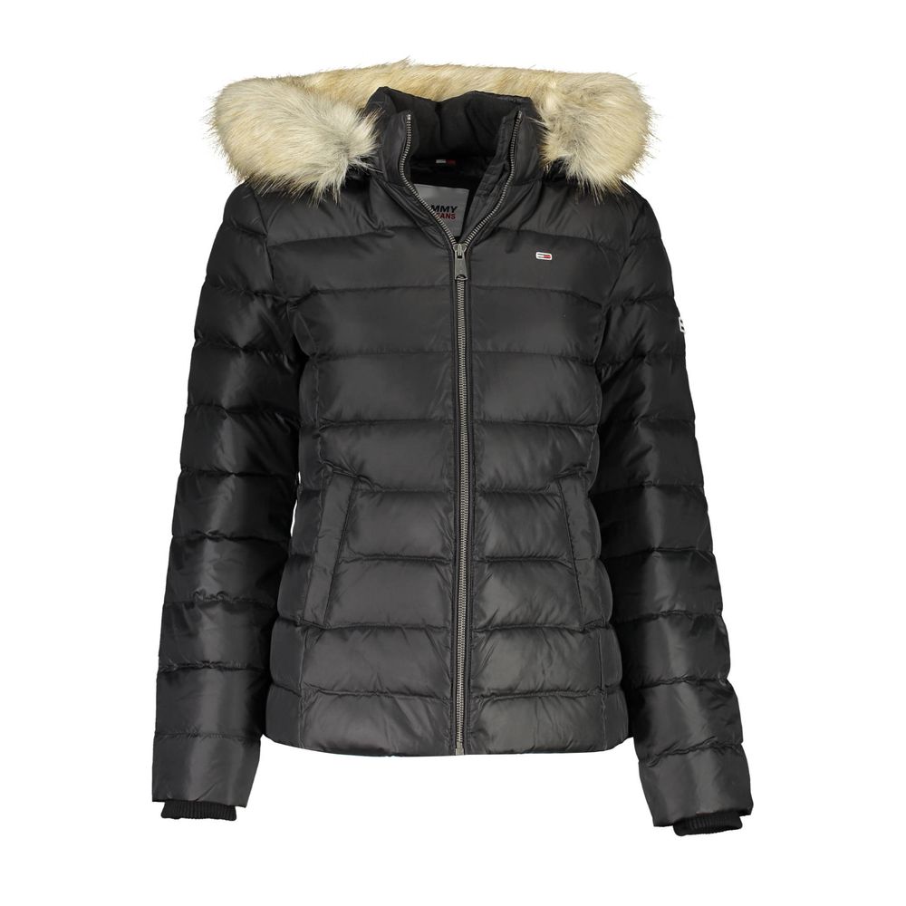 Tommy Hilfiger Schwarze Polyesterjacken und -mäntel