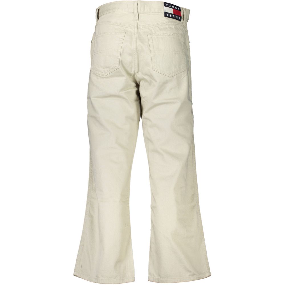Tommy Hilfiger – Beige Jeans und Hose aus Baumwolle